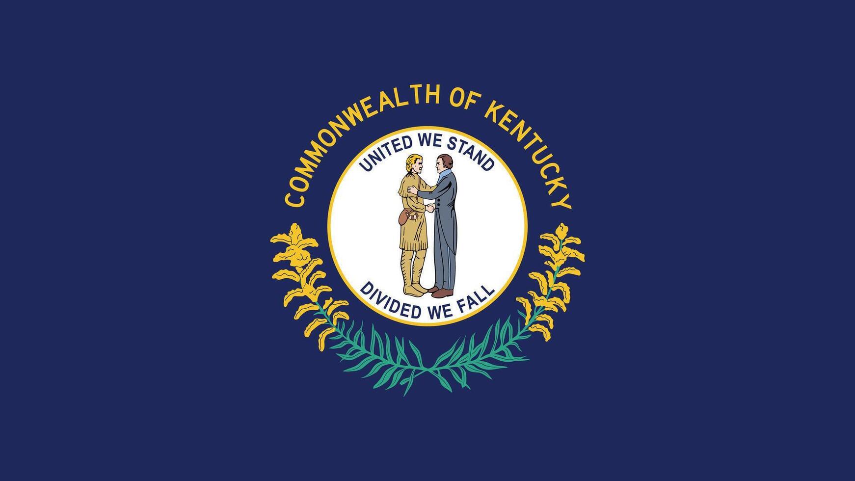Kentucky US State Flag Illustration vector