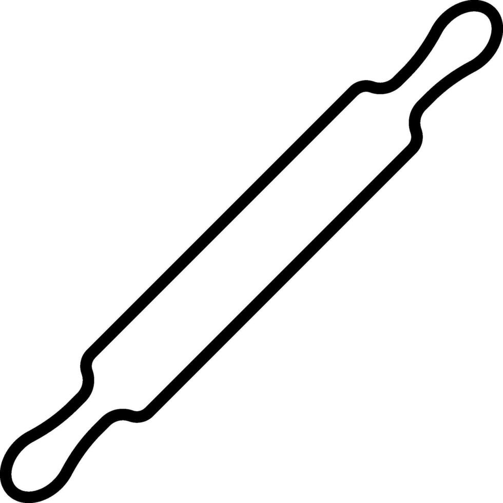 kitchen rolling pin without background vector