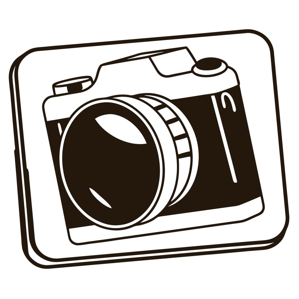 camera icon on a white background.eps vector