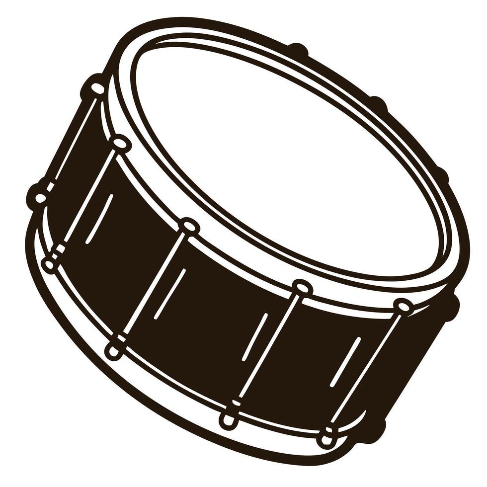 drum icon on a white background art. vector