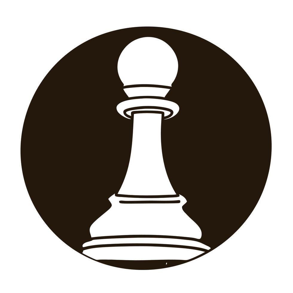chess icon on a white background. vector