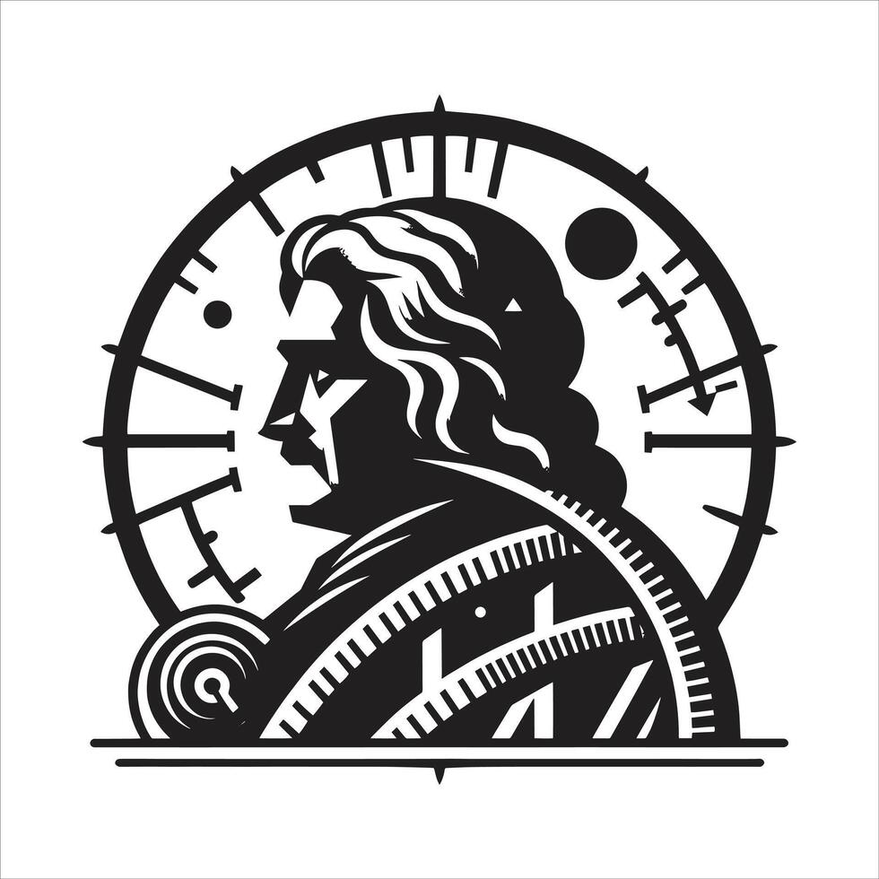 The logo for the clockmaker vector