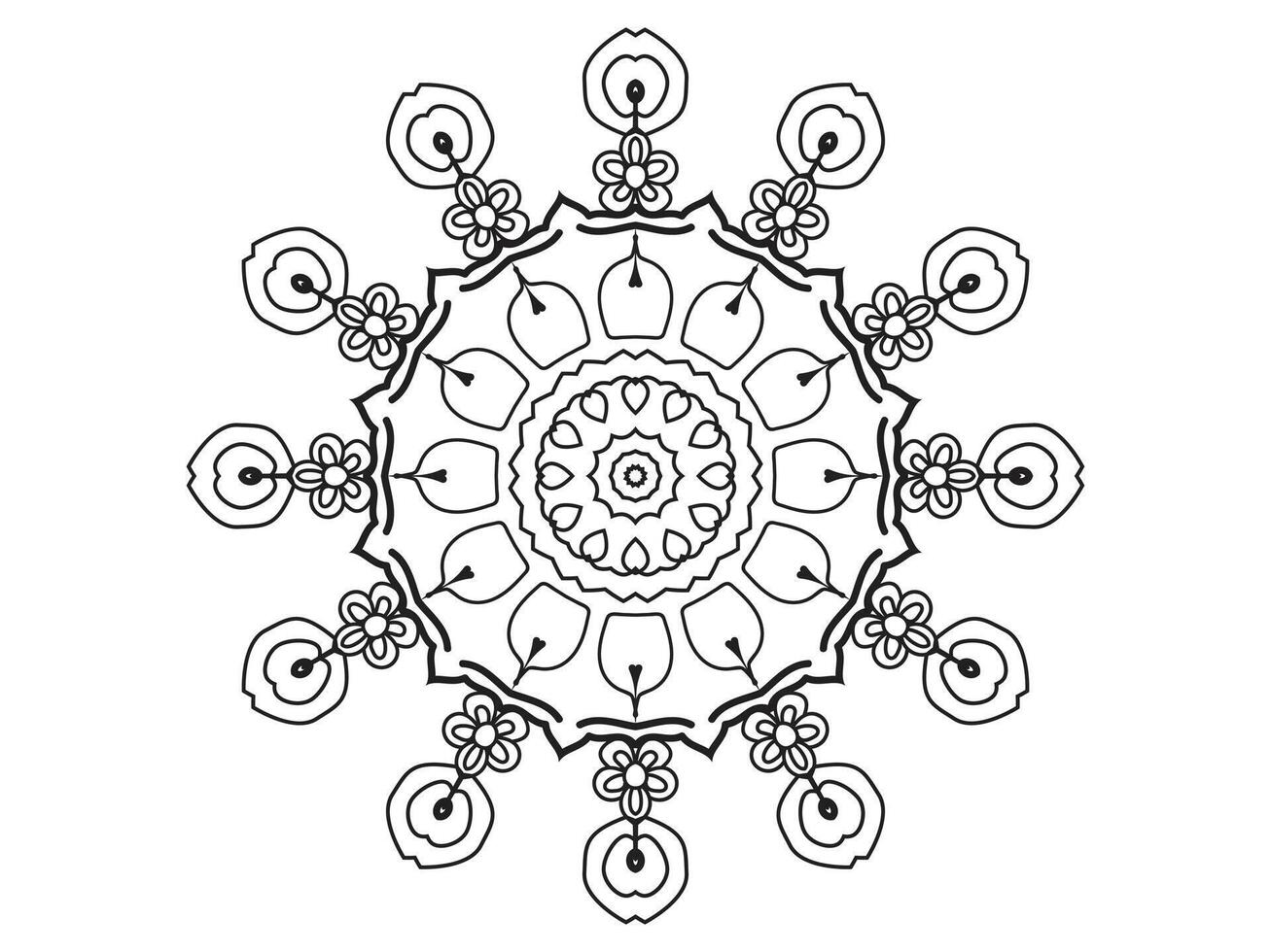 mandala ornamental design vector