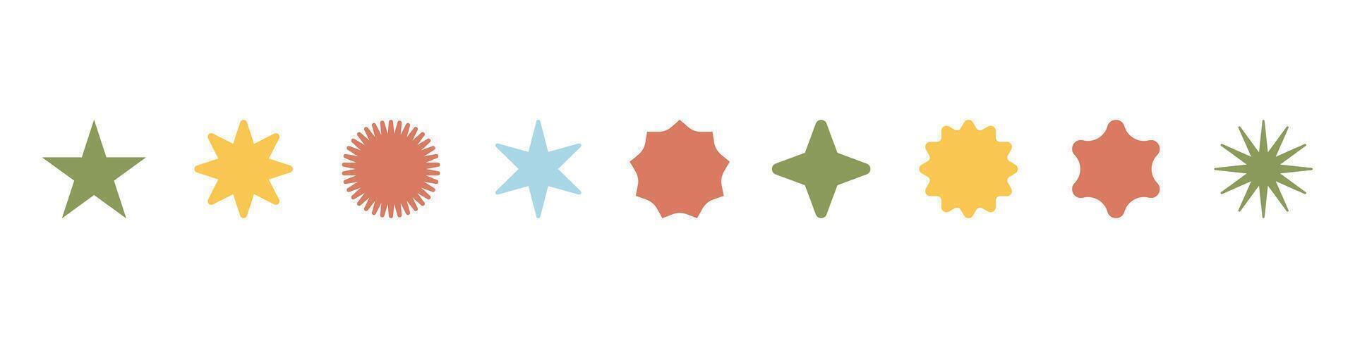 Star icon collection.Stars icon set. vector