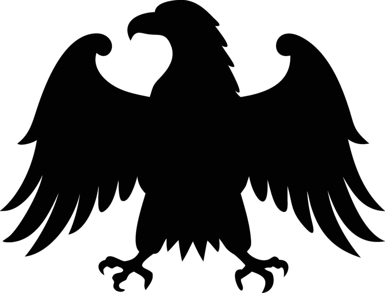 A american eagle silhouette vector
