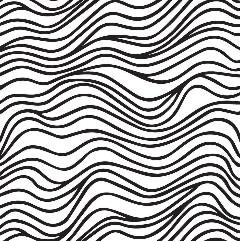 Abstract seamless pattern silhouette curve wawe vector