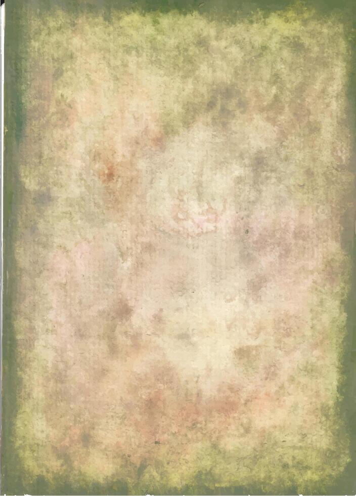 a green and yellow painting with a green background vector