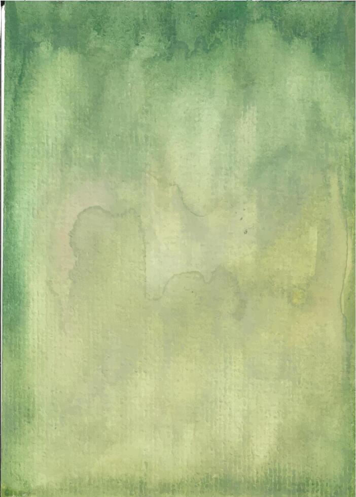 a green watercolor painting with a white background vector