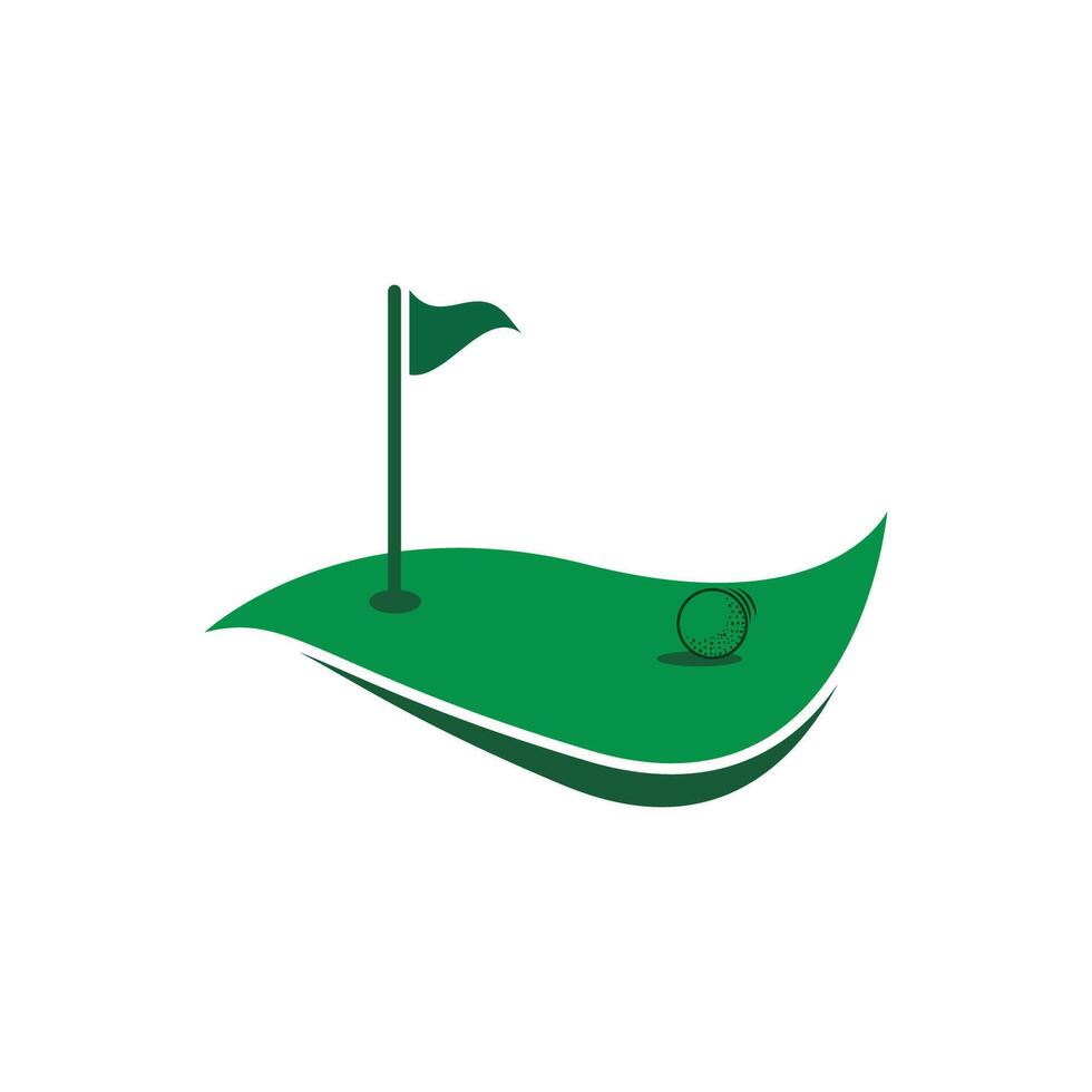 Creative modern golf sport sign logo symbol template vector