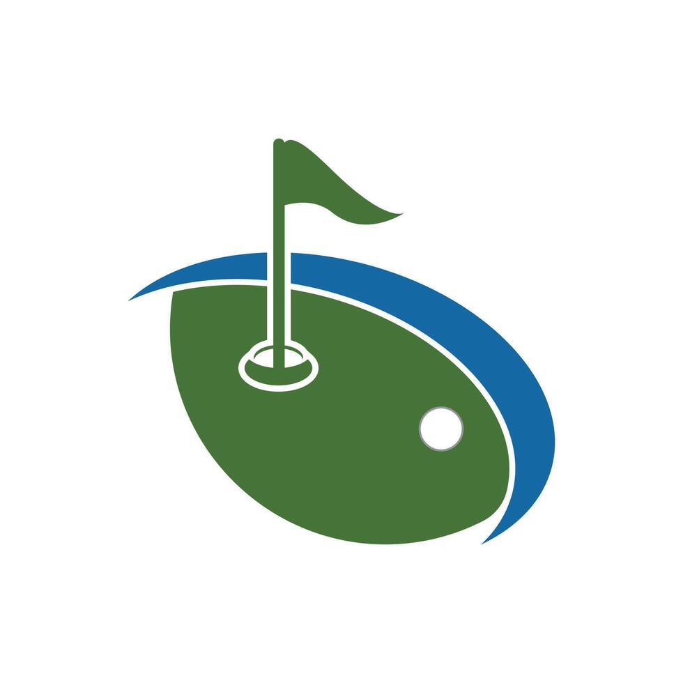 simple modern golf style for action outdoor sport brand vector