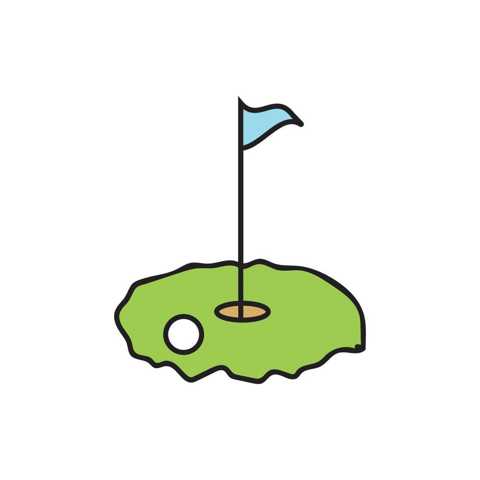 Golf logo design template vector