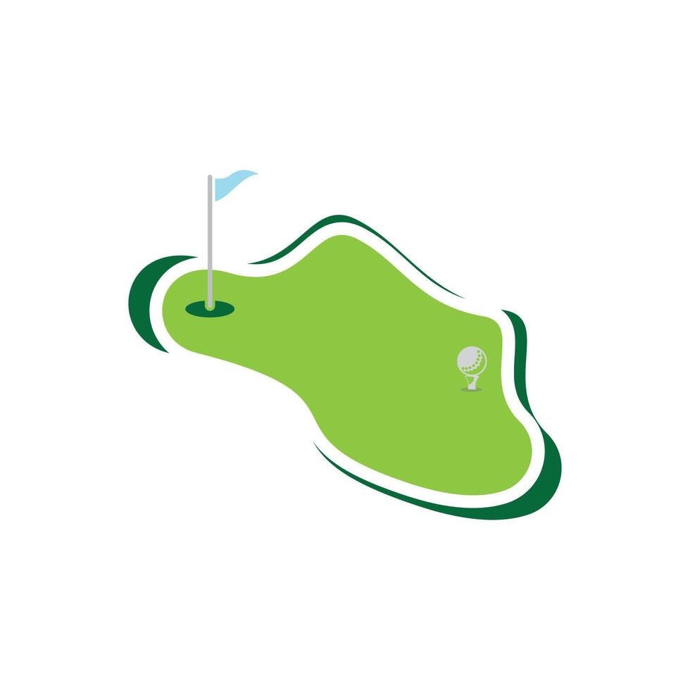 simple modern sport golf vector