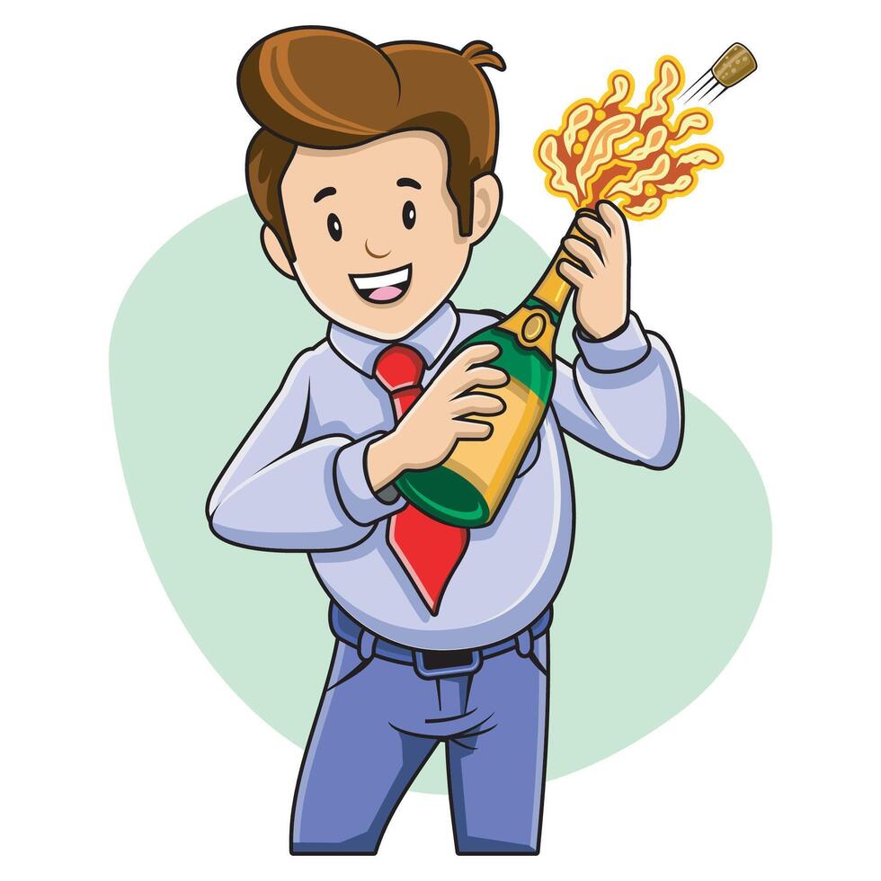 Celebrate the success of the Project vector