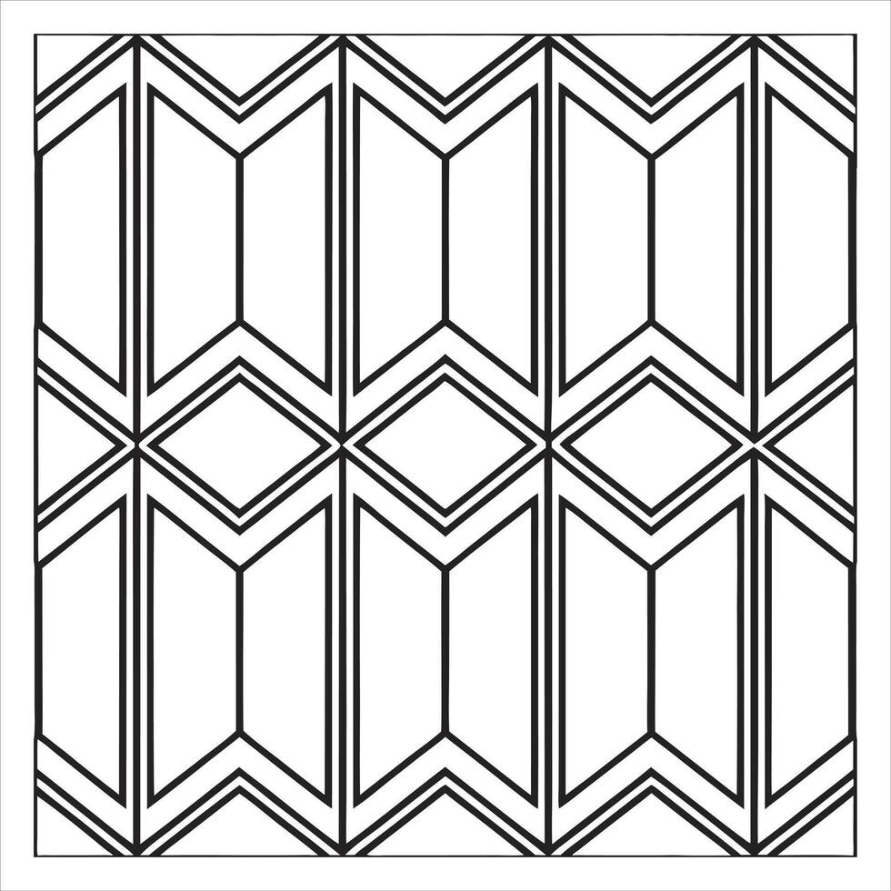 black and white Deco seamless pattern vector