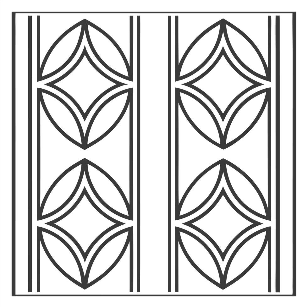 black and white geometric art deco seamless pattern vector