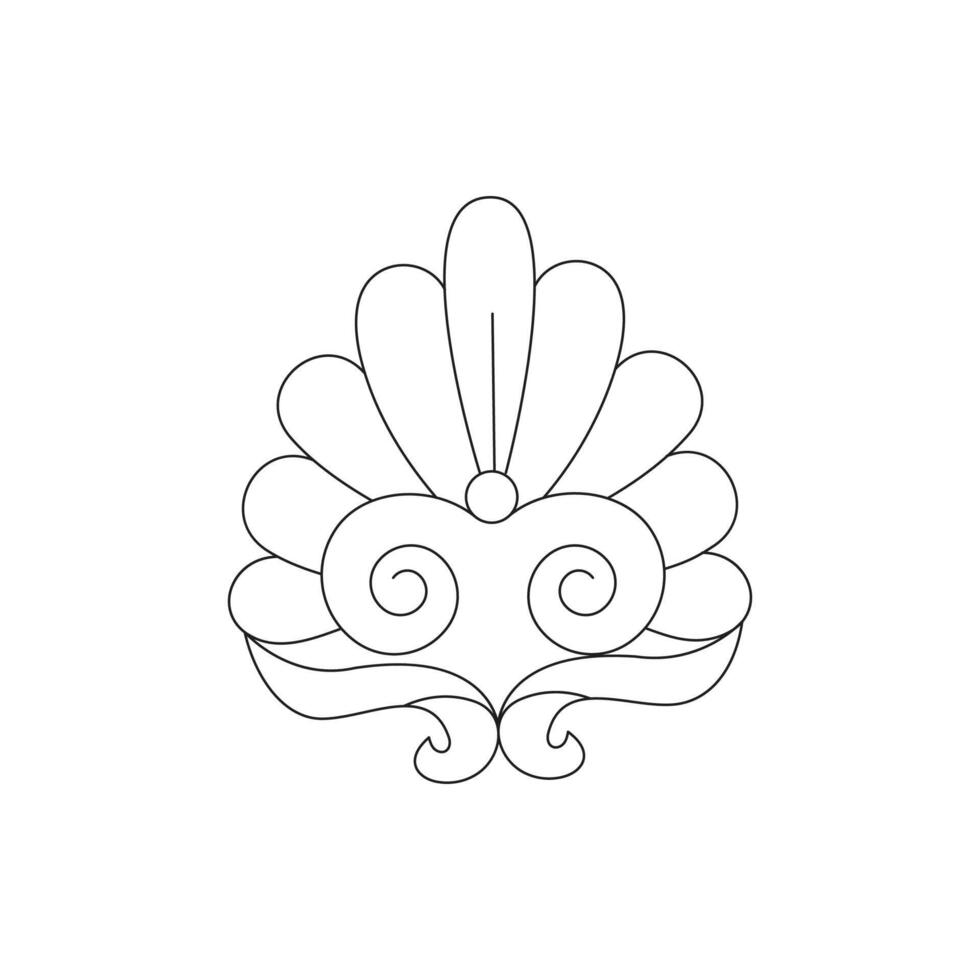 Geometric Circle Design Element for ornamental vector