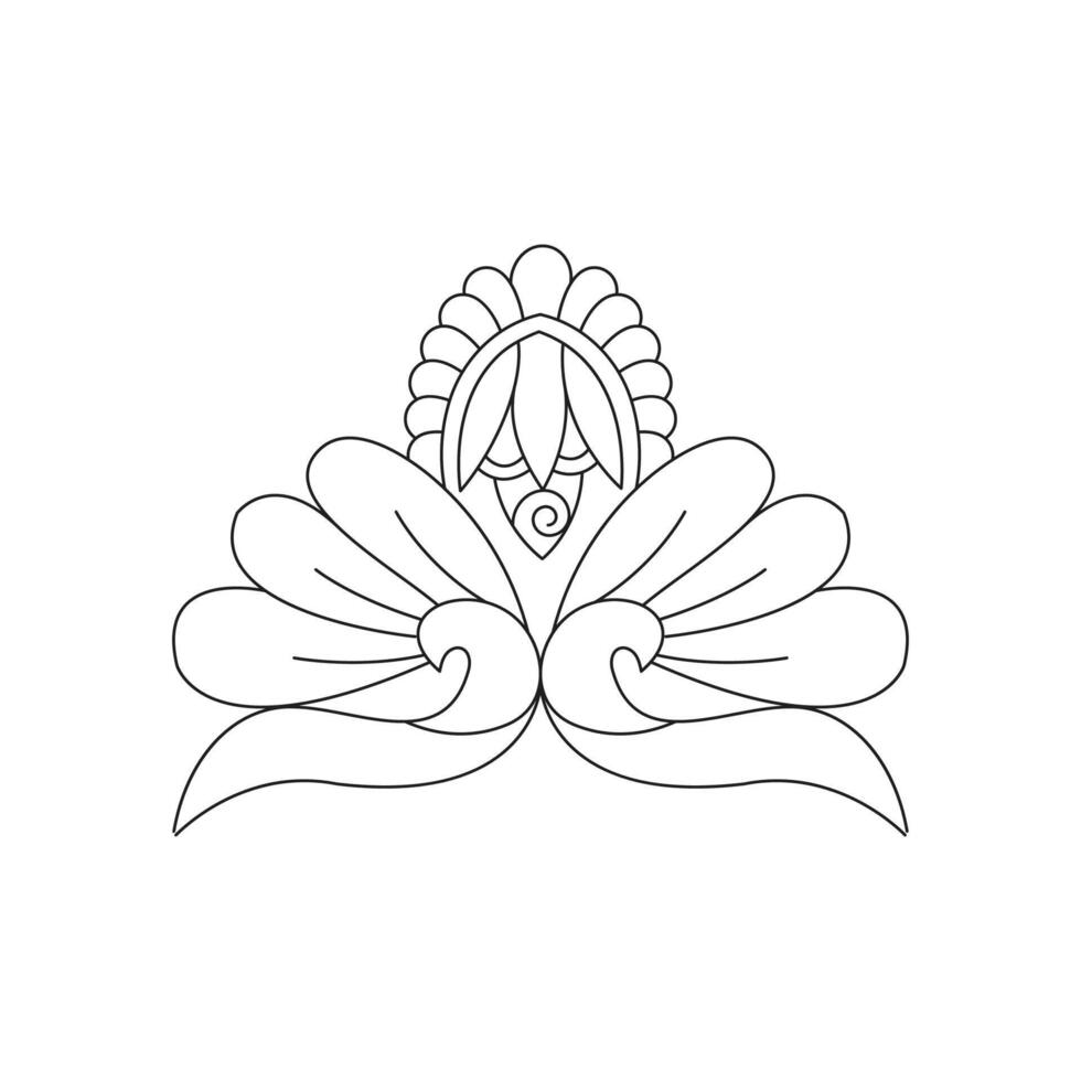 Ornamental mandala design element file vector