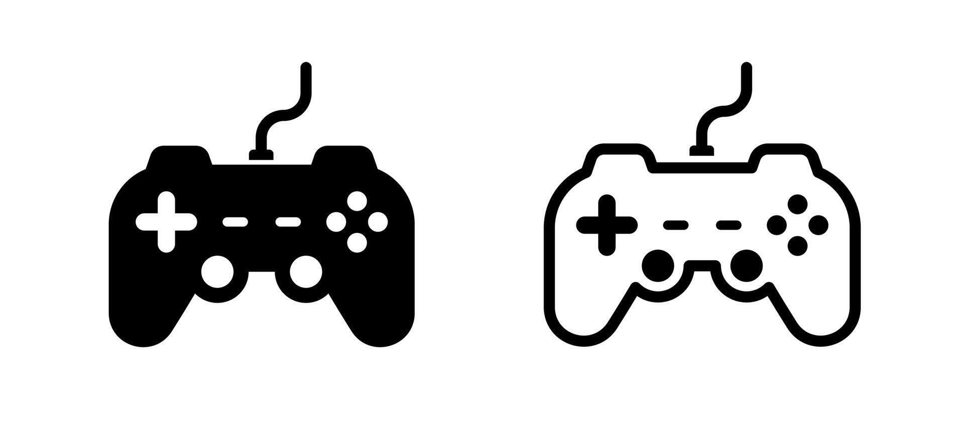 Gamepad icons. game controller. Gaming controller symbols. Joystick icons. Gamepad vector