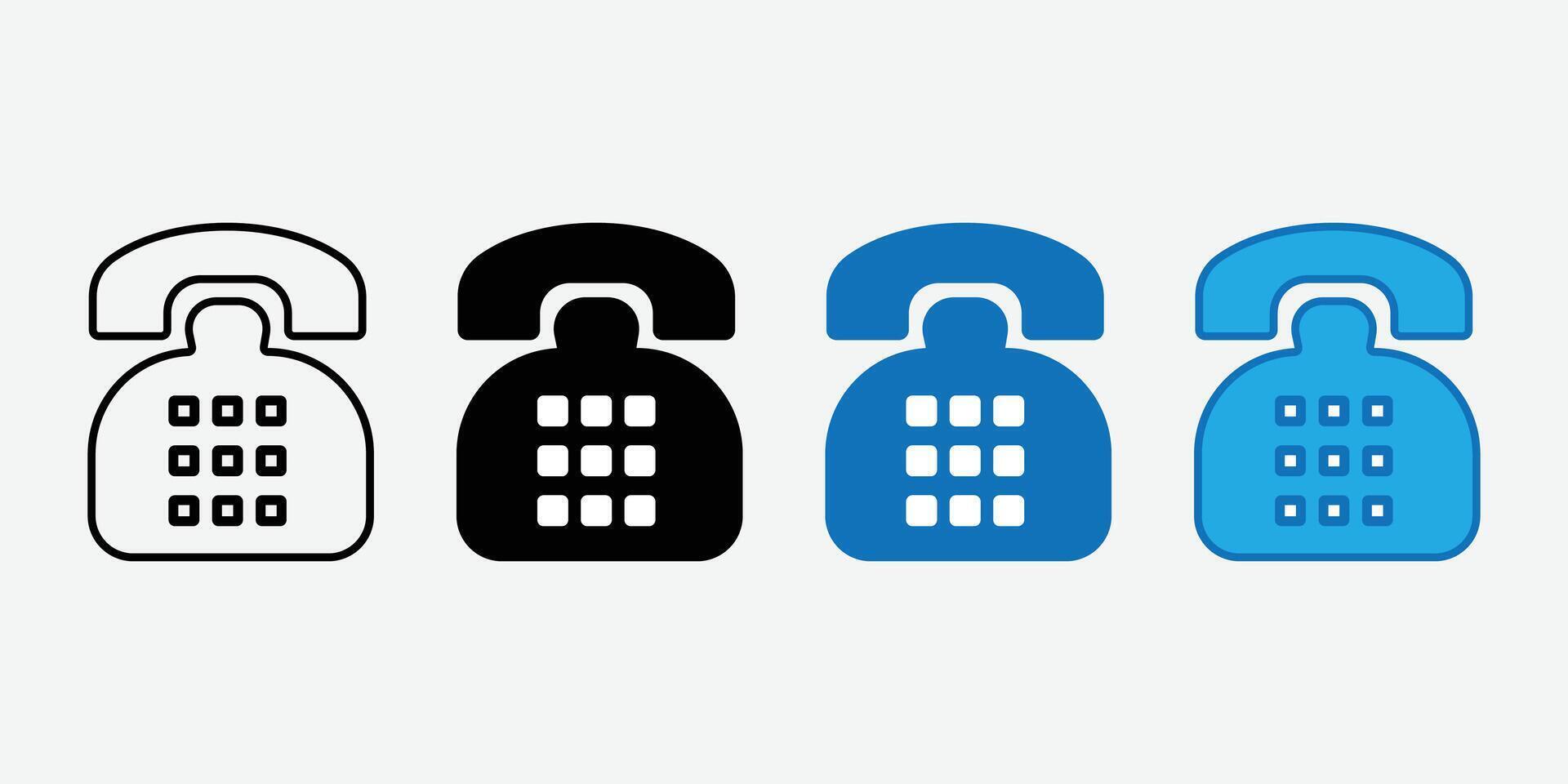 Telephone icon . Cellphone Icon Bundle. Call Icon. Customer Service. Communication. Hotline icon Set. vector