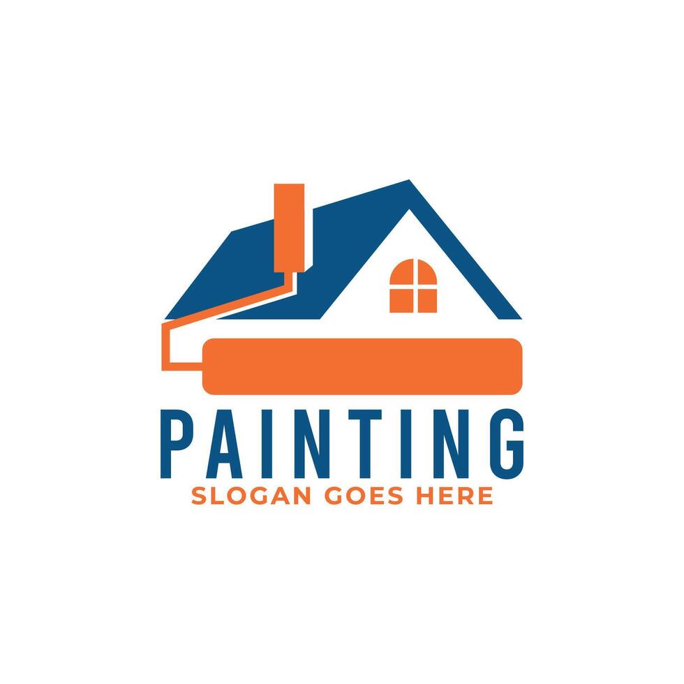 Modern Painting Services, Decorating and Repairing Multicolor Icons. Home Properties. Concepts for Home Decorating, Building, Home Construction and Coloring vector