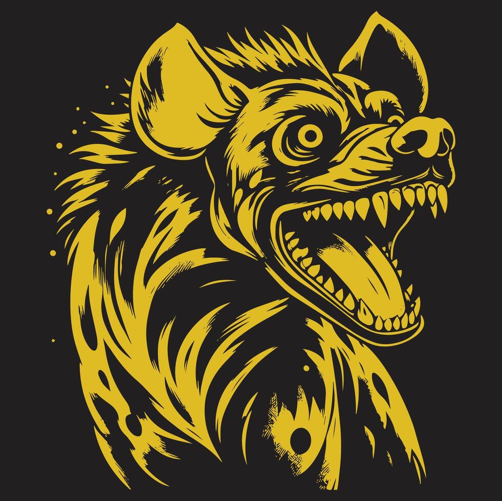 Hyena Illustration Concepts vector