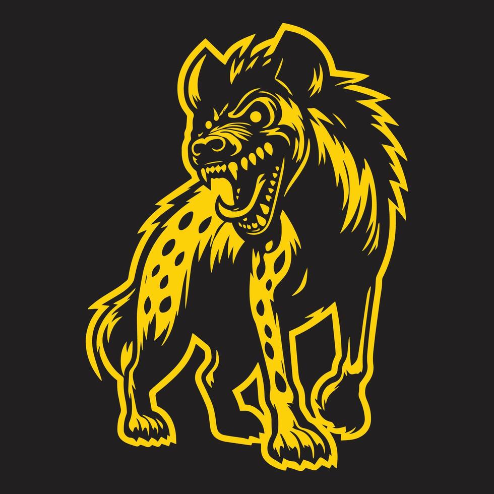Hyaena Illustration Themes and Concepts vector