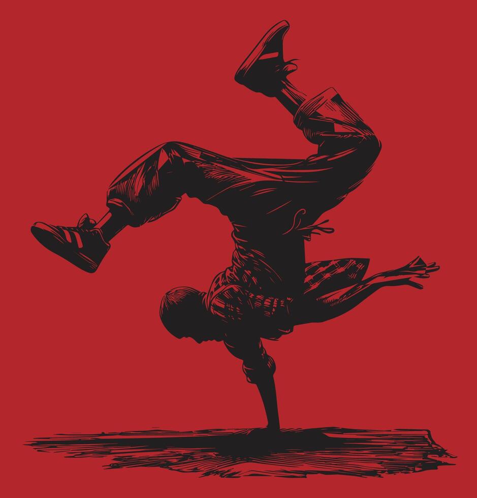 Breakdance Illustration Ideas vector