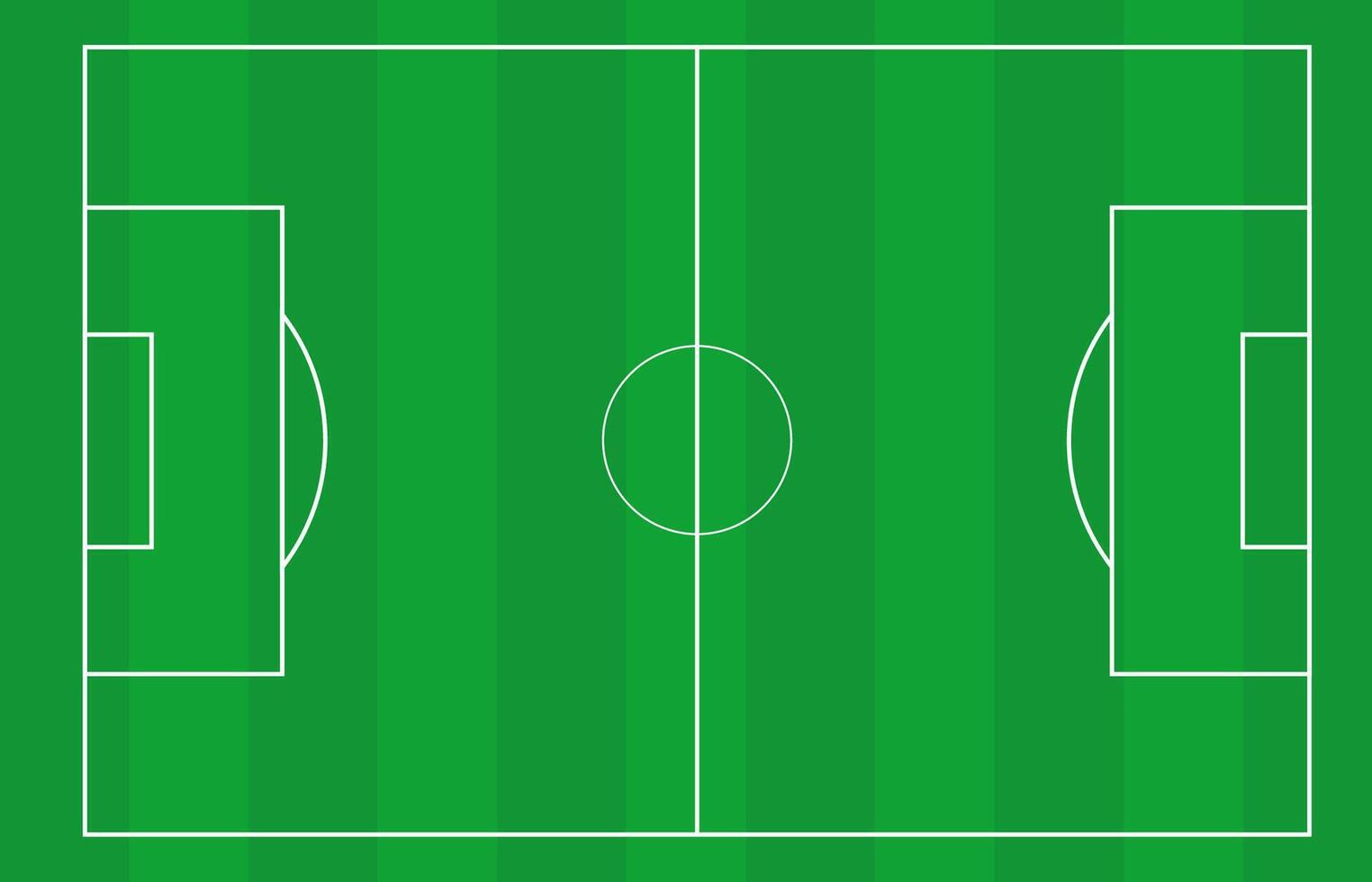 Soccer field with a soccer ball and lines vector