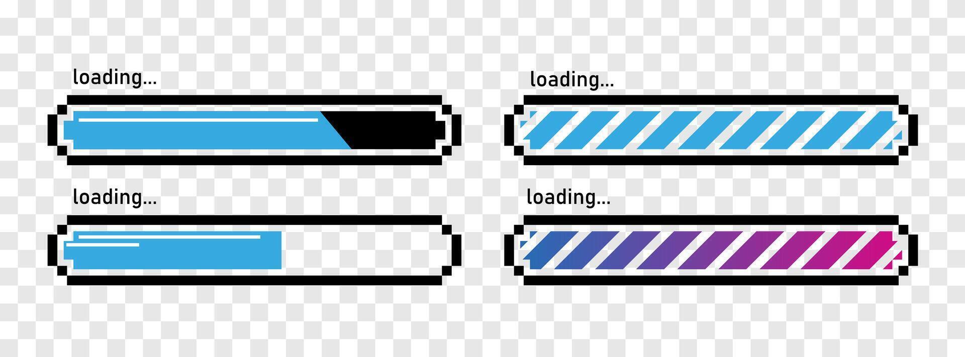 A set of four different colored buttons vector