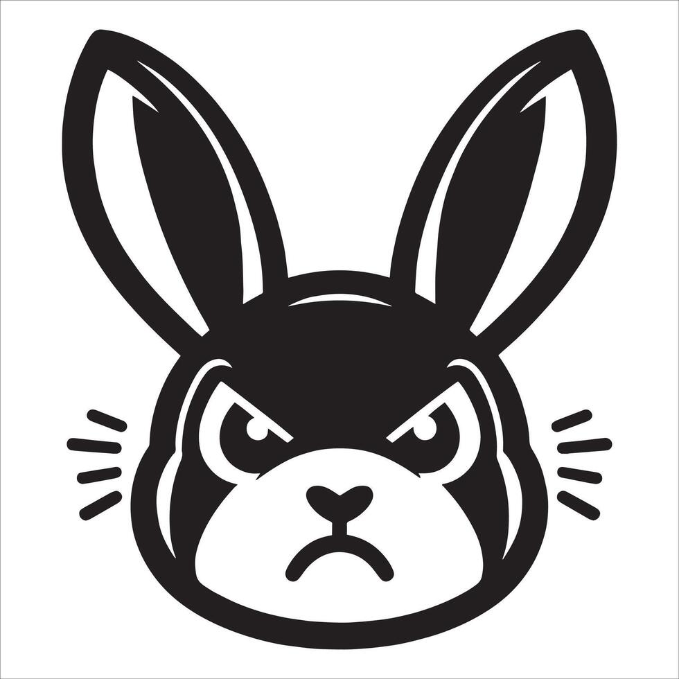 This cute rabbit graphic illustration adds a touch of whimsy and joy to any creative project or digital artwork vector