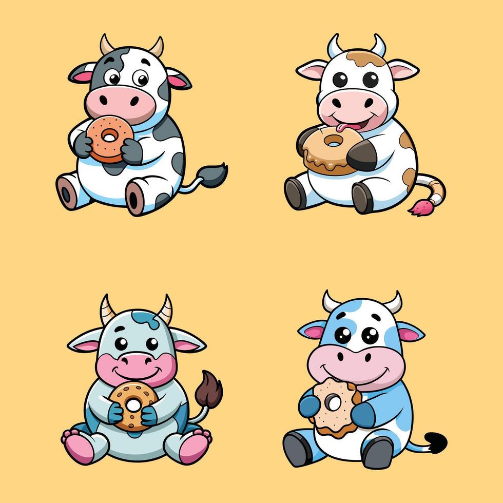 Brown calf with smooth fur and curious expression on transparent background vector