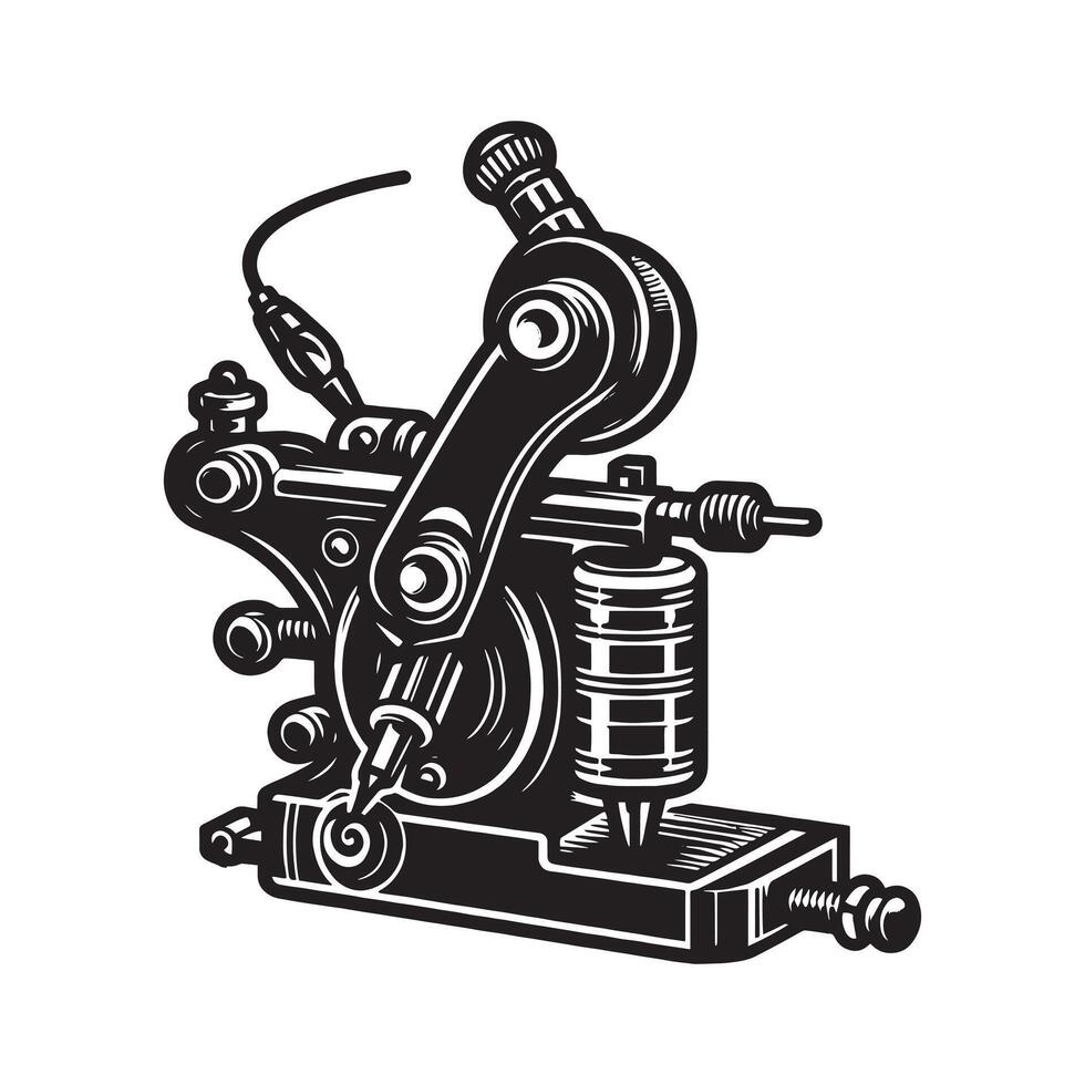 Tattoo Machine Stock Illustrations vector