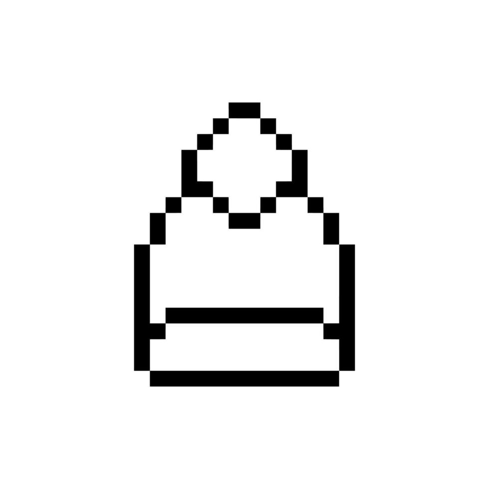 hat beanie pixel vector