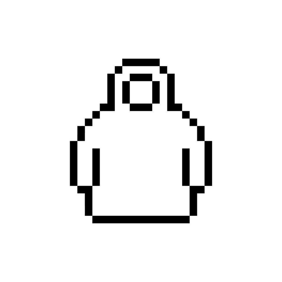 raincoat pixel jacket vector
