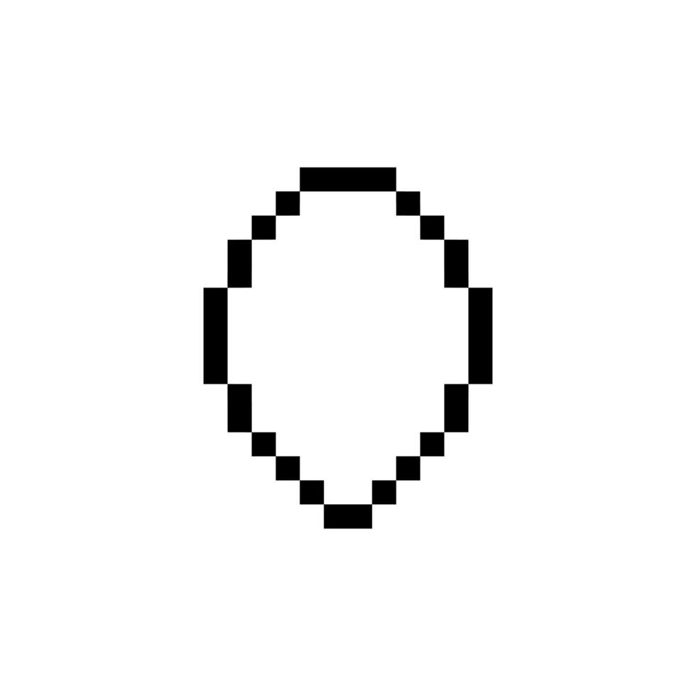 shape pixel oval vector
