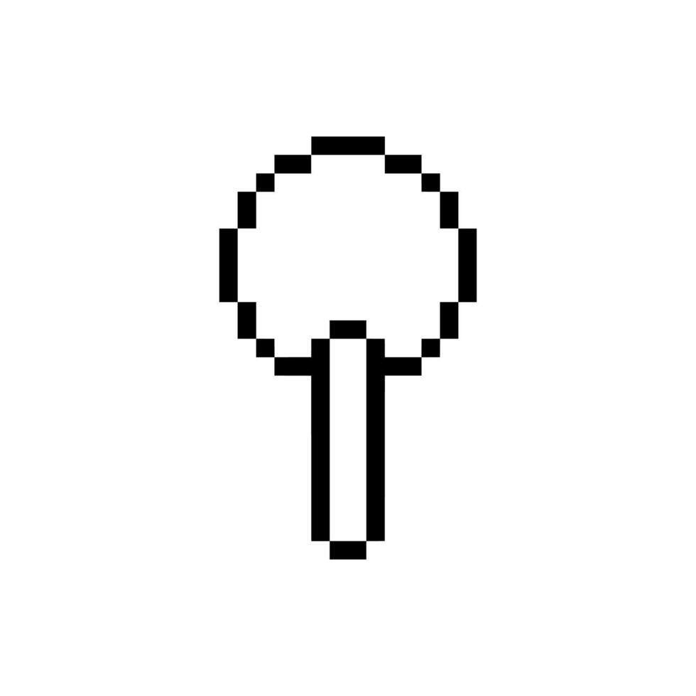 tree outline pixel vector