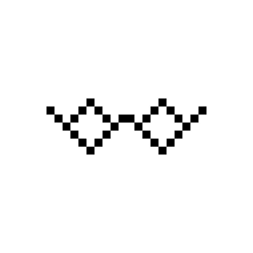 optic glasses pixel vector