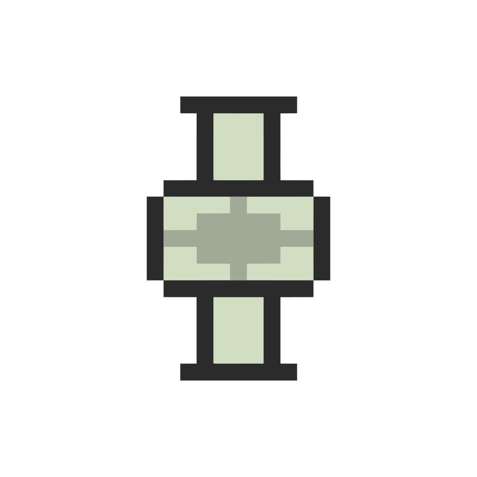 height scale pixelated vector
