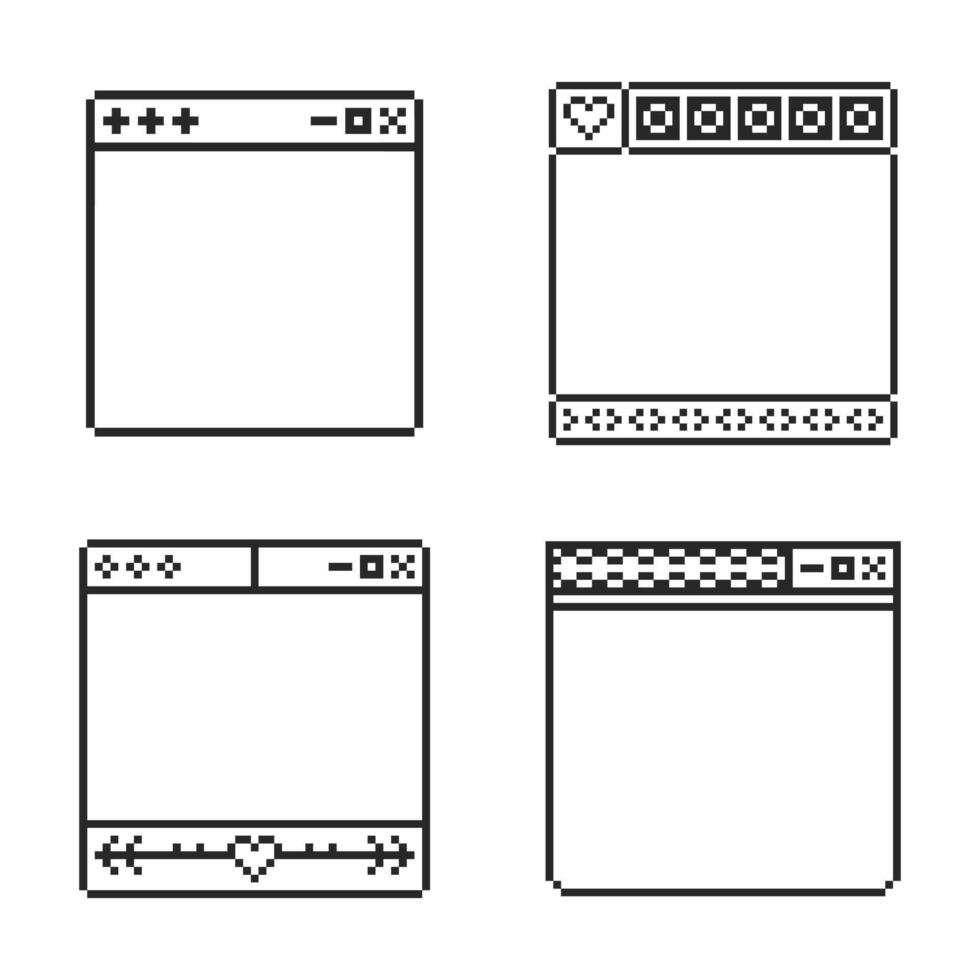 bundle pack outline border vector