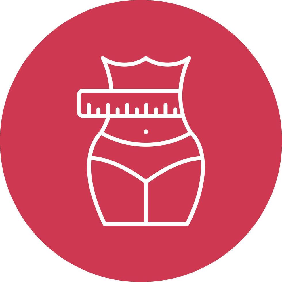 Measurement Line Multi Cirlce Icon vector