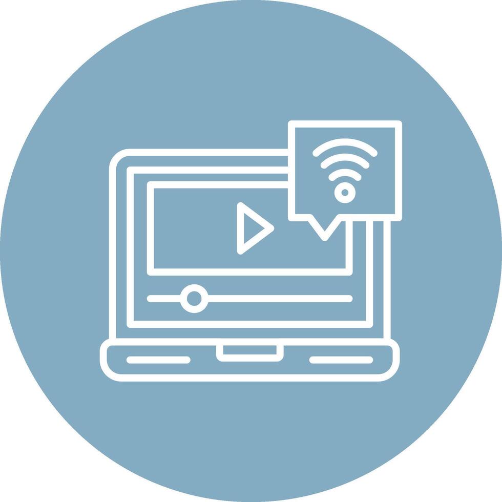 Free Wifi Line Multi Cirlce Icon vector