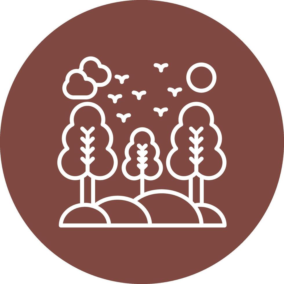 Nature Line Multi Cirlce Icon vector