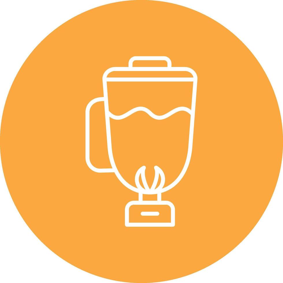 Mixer Jug Line Multi Cirlce Icon vector