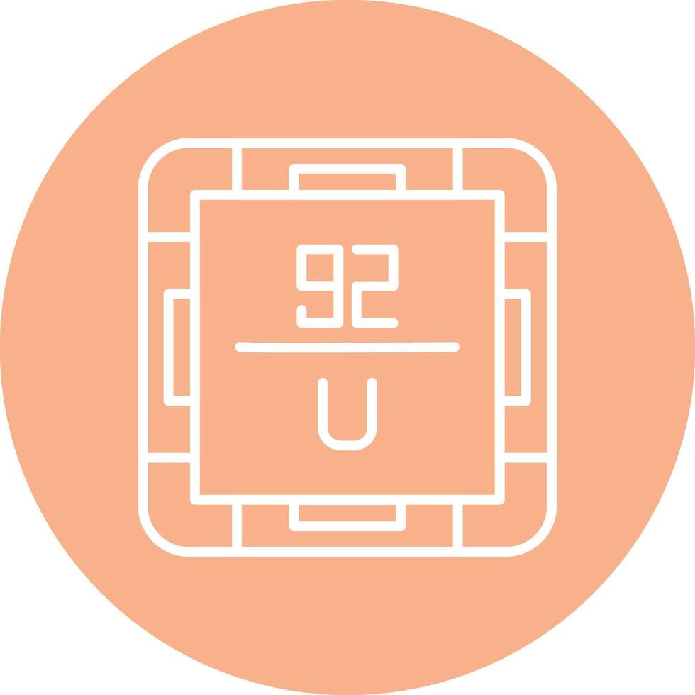Uranium Line Multi Cirlce Icon vector