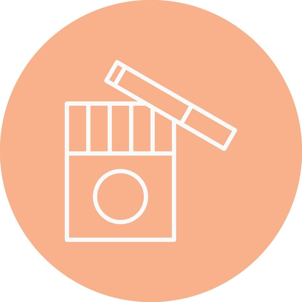 Tobacco Line Multi Cirlce Icon vector