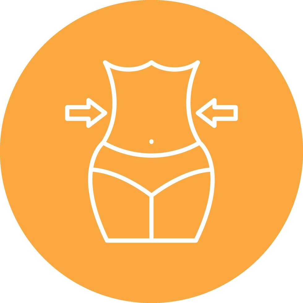 Weight Loss Line Multi Cirlce Icon vector