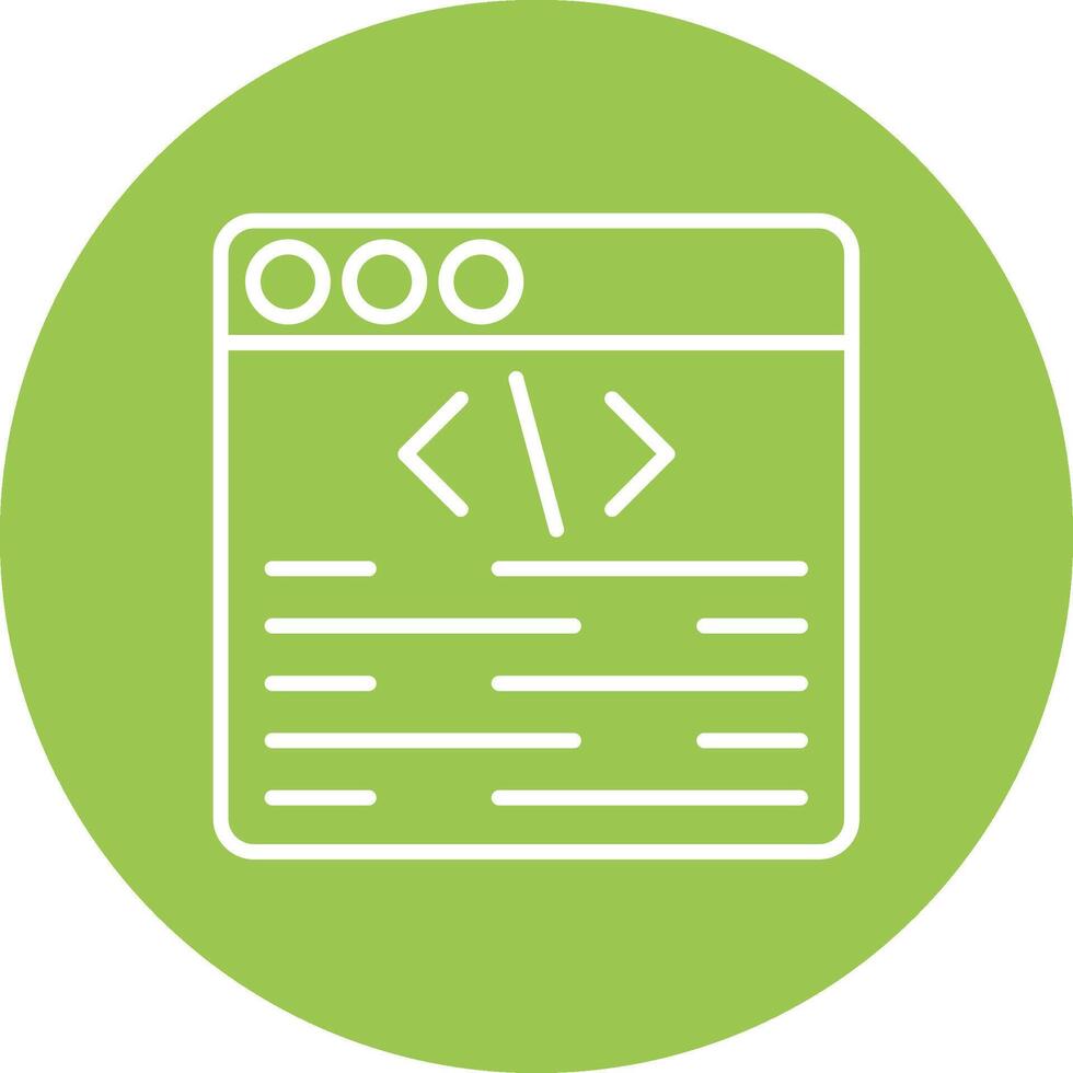 Syntax Analysis Line Multi Cirlce Icon vector