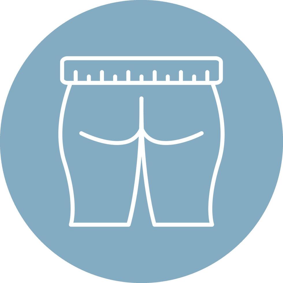 Thigh Line Multi Cirlce Icon vector