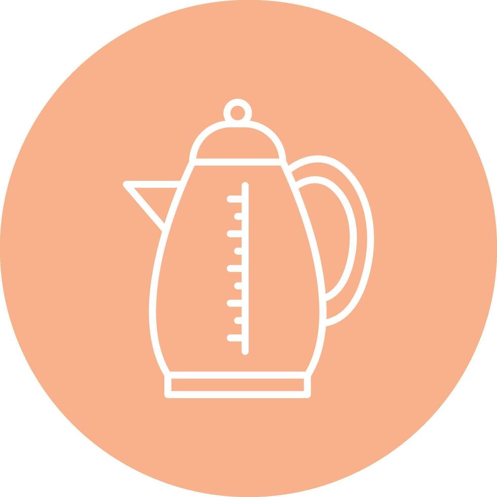 Kettle Line Multi Cirlce Icon vector