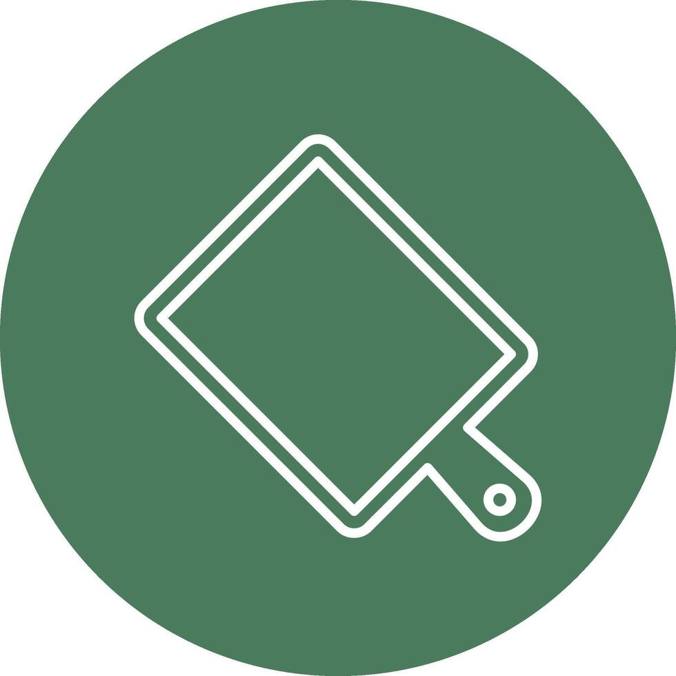 Chopping Board Line Multi Cirlce Icon vector
